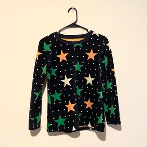 Soft sweater with a star pattern